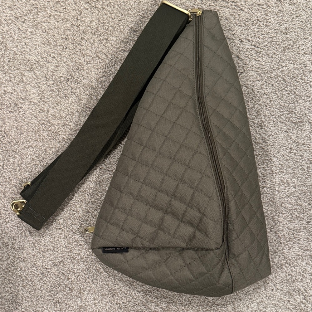 Logan and Lenora Quilted Crossbody Bag with Adjustable Strap